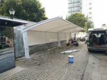 蘇州昆曲學(xué)校電動自行車充電停車棚安裝完畢